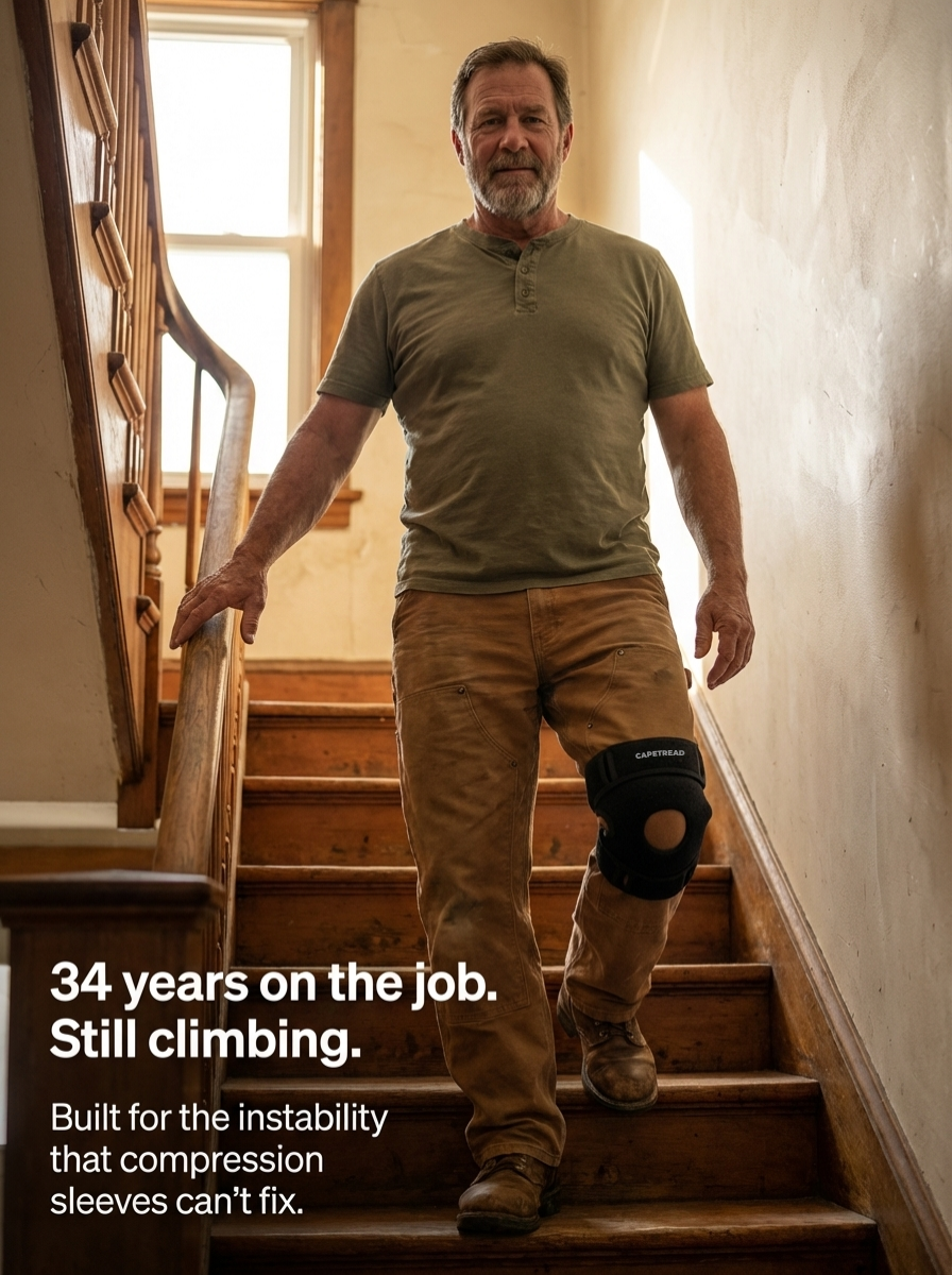 CAPETREAD SureStep™ Knee Brace - Get back to the life you love.